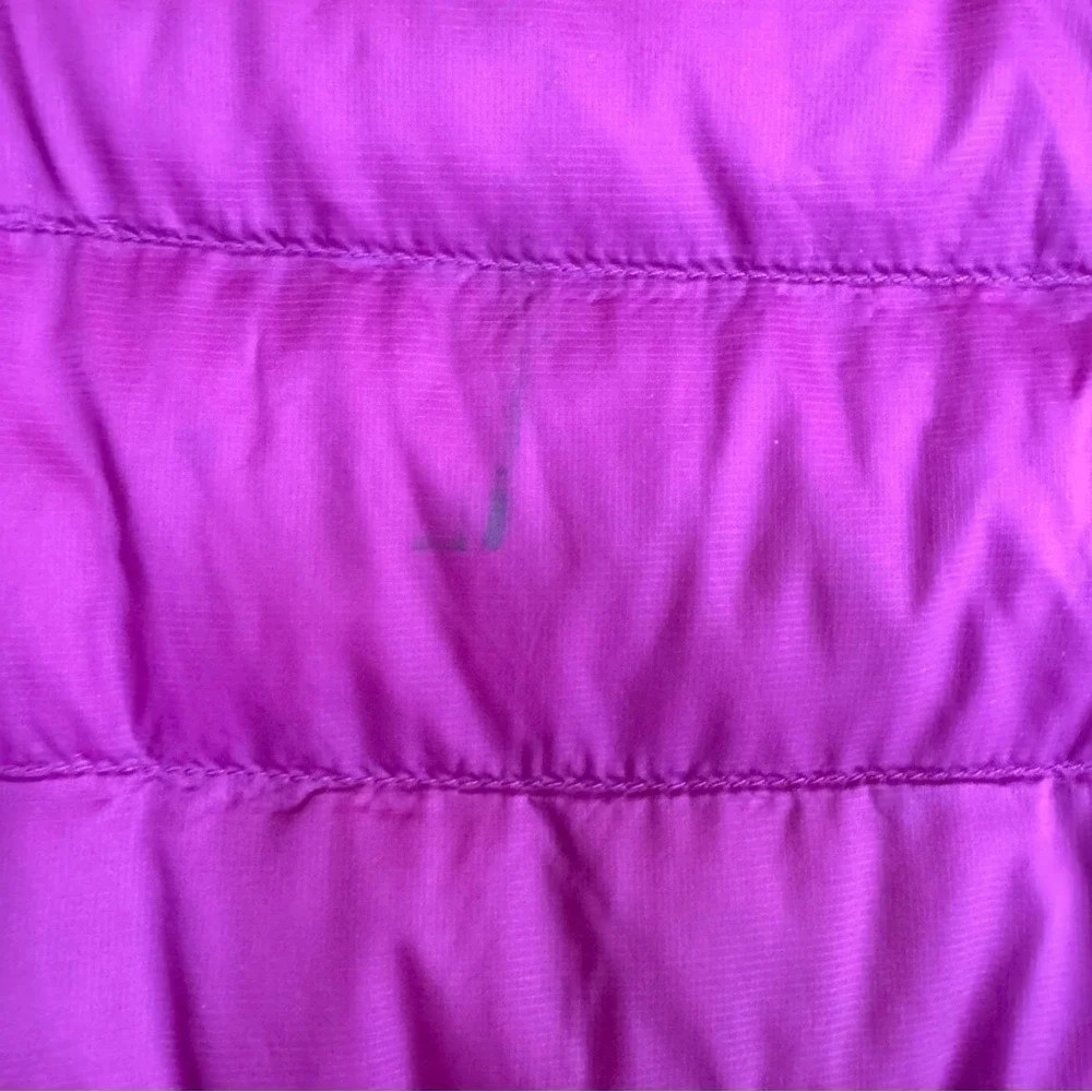 L.L. Bean Coat Puffer Down Hood Purple Girls' Sz 8 Winter Kids Snow Sustainable